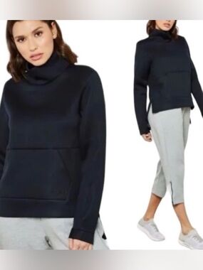 UNDER ARMOUR XL Move mock neck high low kangaroo pocket sweatshirt